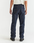 Men - Raw Denim Double Knee Pant - Indigo - 3