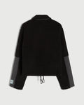 Sherpa Fleece Pullover in Black