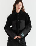 Women - Sherpa Fleece Pullover - Black - 2