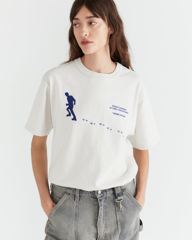 Women - Desire Paths T-Shirt - Vintage White - 3