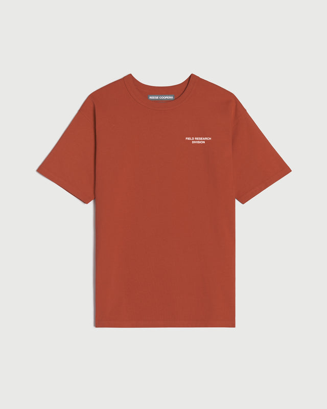 Field Research Division T-Shirt in Burnt Orange