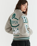 Women - Research Division Wool Varsity Jacket - Stone - 3