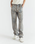 Women - Washed Denim Double Knee Pant - 2