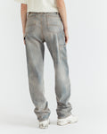 Women - Washed Denim Double Knee Pant - 3