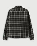 Cargo Pocket Flannel Shirt in Black