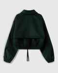 Storm Flap Jacket in Forest Green Merino Wool