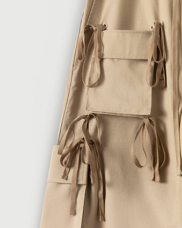 Modular Pocket Cargo Pant in Khaki Cotton Ripstop