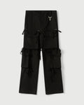 Modular Pocket Cargo Pant in Black Cotton Twill