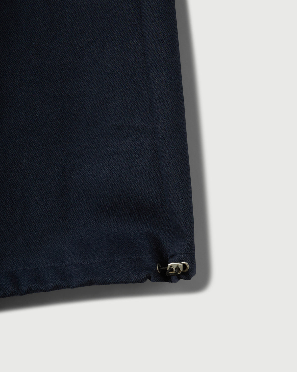 Cotton Twill Patch Pocket Belted Trouser in Navy