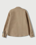 Corduroy Cargo Button Down Shirt in Khaki