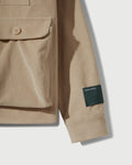 Corduroy Cargo Button Down Shirt in Khaki
