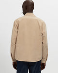 Corduroy Cargo Button Down Shirt in Khaki