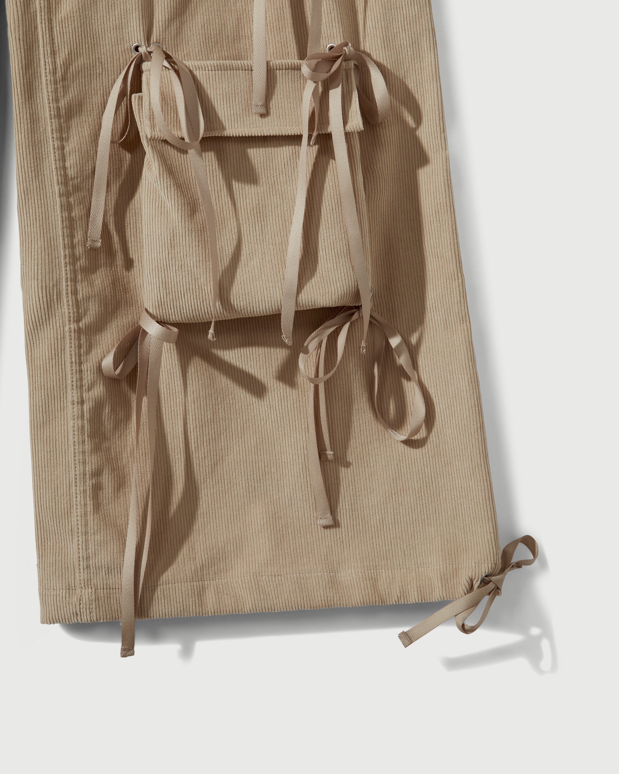 Corduroy Modular Pocket Cargo Pant in Khaki