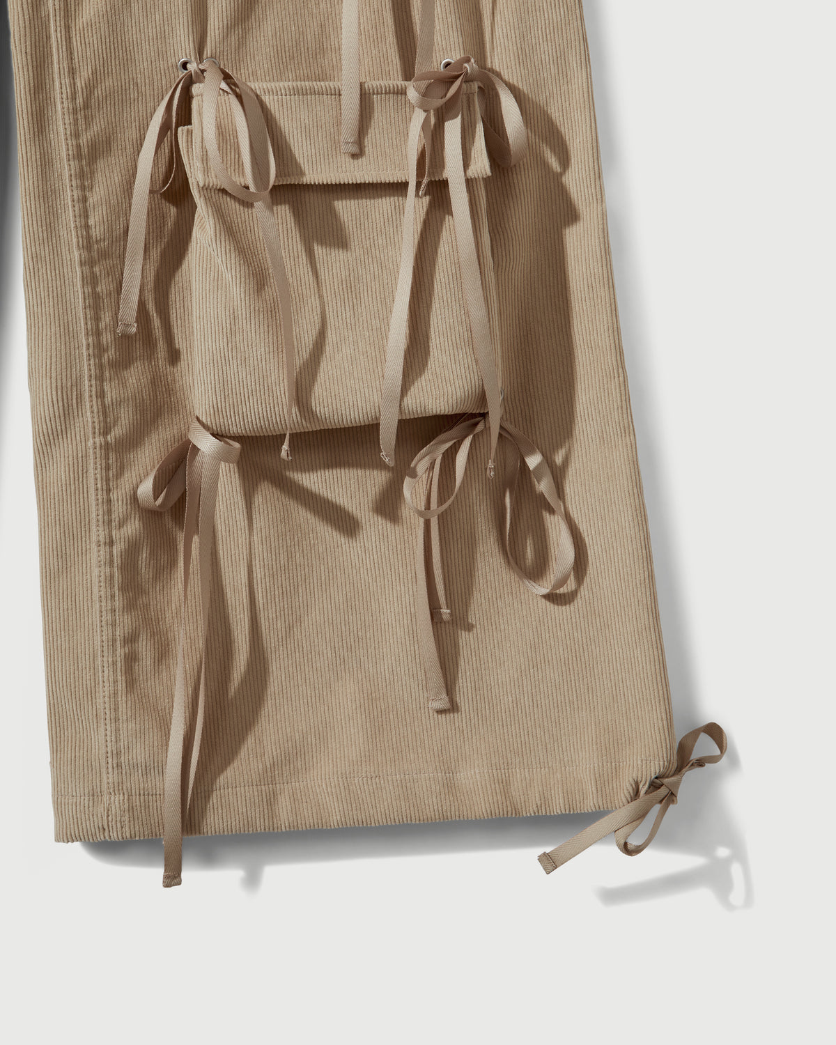 Corduroy Modular Pocket Cargo Pant in Khaki