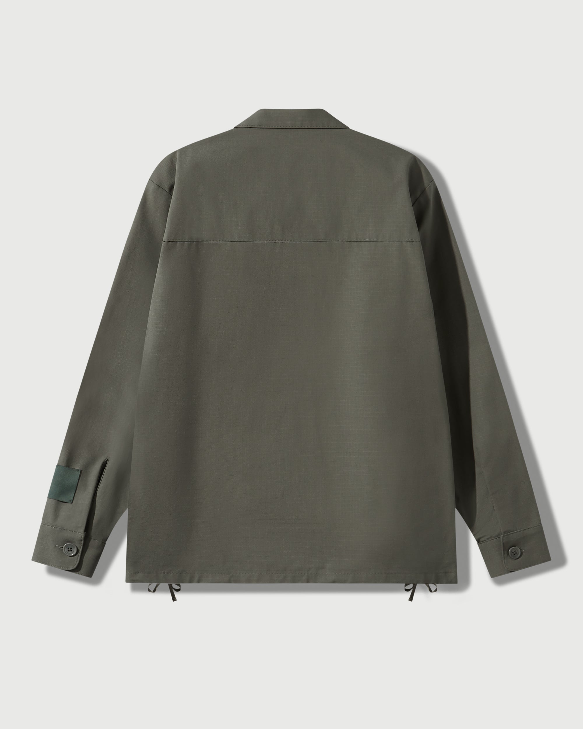 Cotton Ripstop Pullover Cargo Shirt in Sage