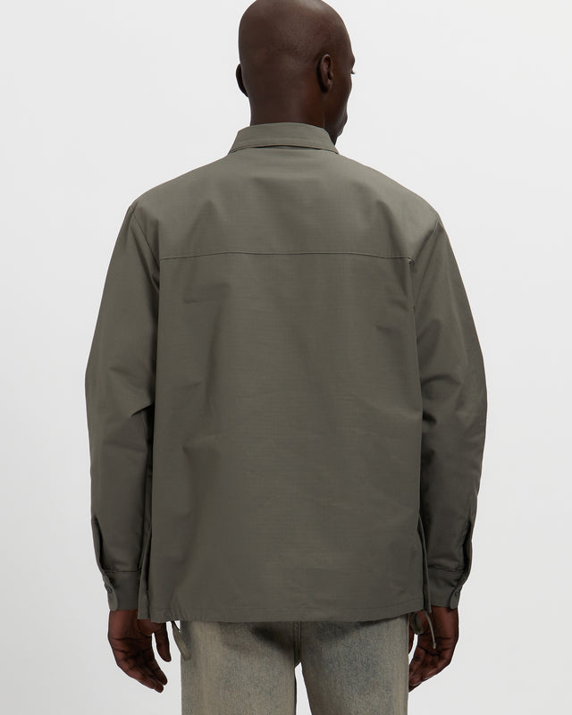 Cotton Ripstop Pullover Cargo Shirt in Sage