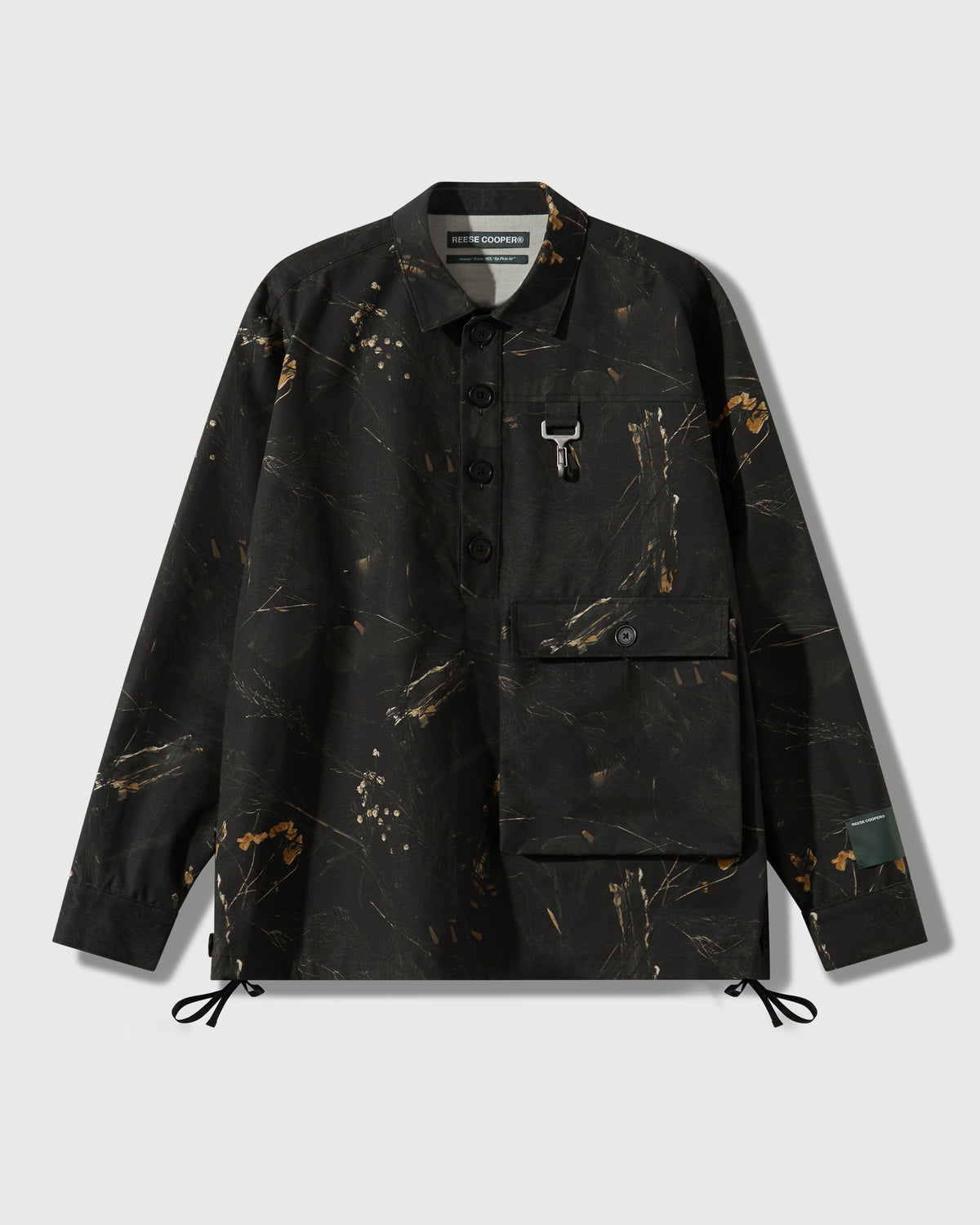 Cotton Ripstop Pullover Cargo Shirt in Camo