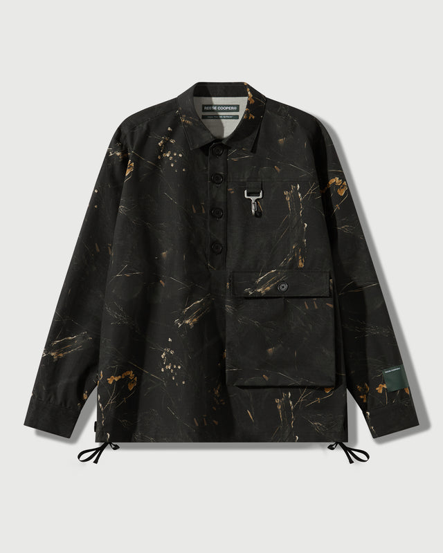 Cotton Ripstop Pullover Cargo Shirt in Camo