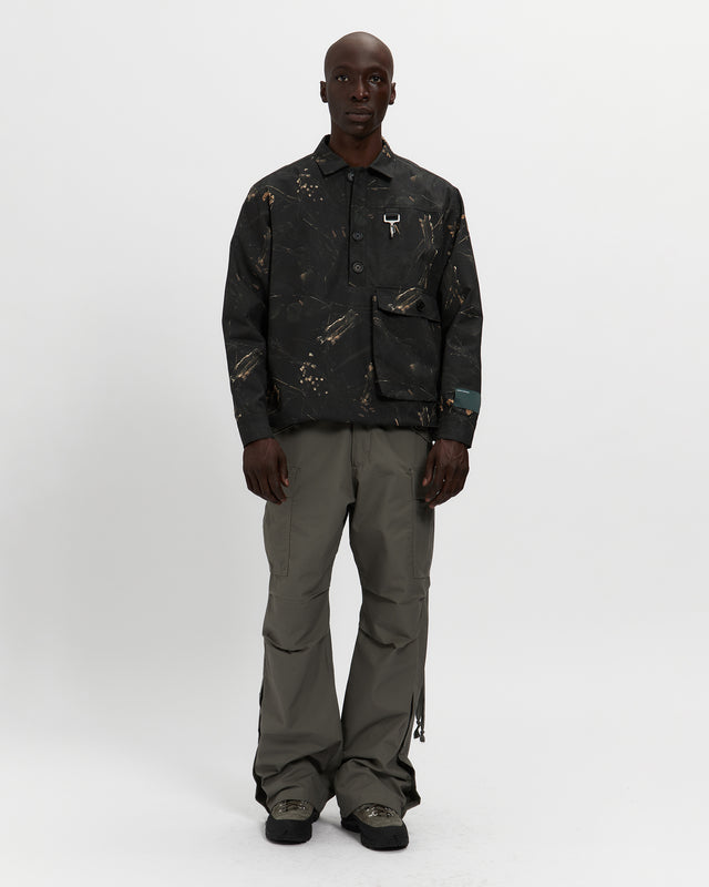 Cotton Ripstop Pullover Cargo Shirt in Camo