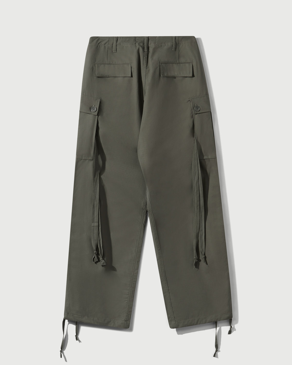 Cotton Ripstop Wide Leg Cargo Pant in Sage