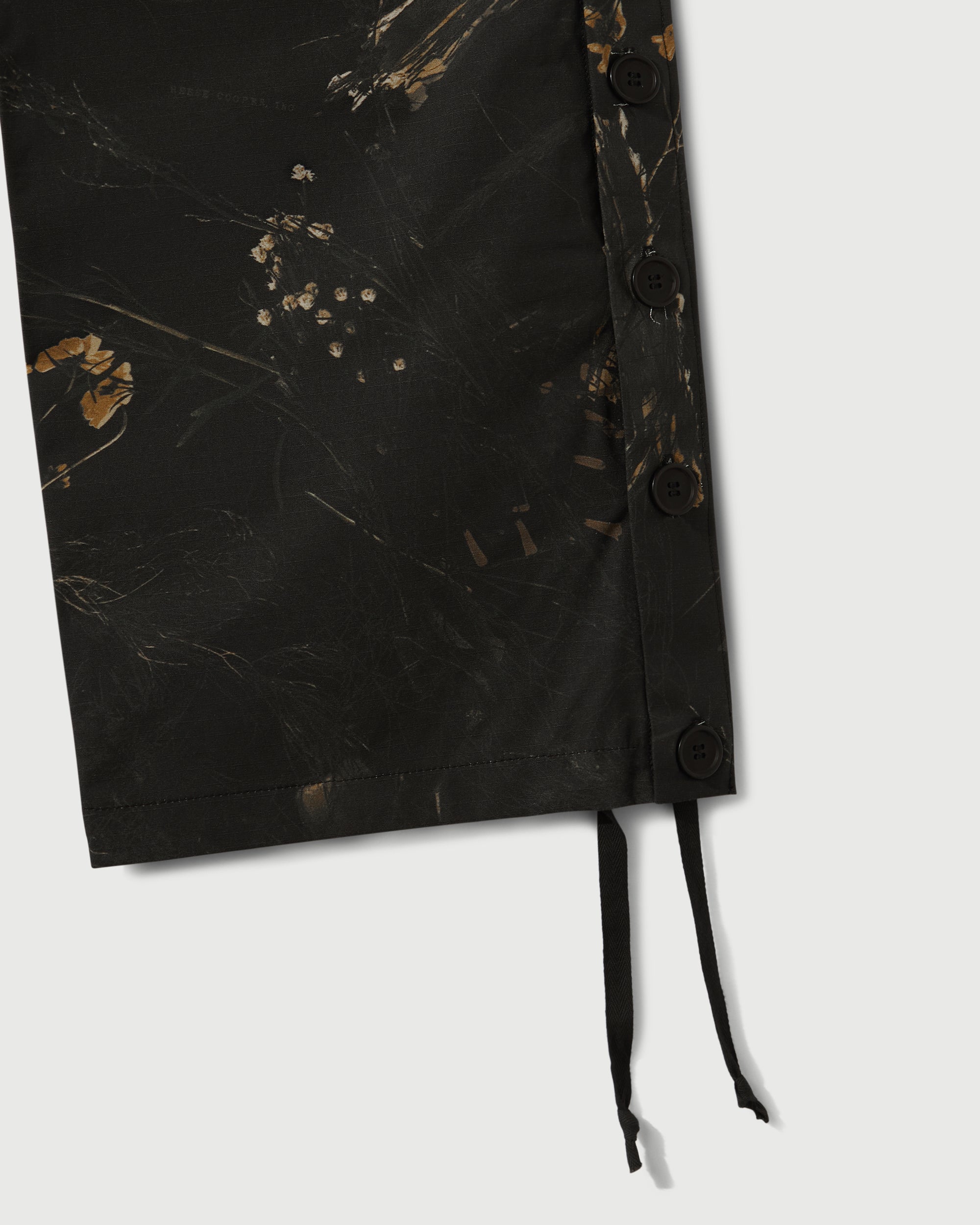 Cotton Ripstop Wide Leg Cargo Pant in Camo