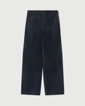 Raw Denim Concealed Button Straight Leg Jean
