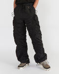 Men - Cinched Nylon Pant - Black - 2