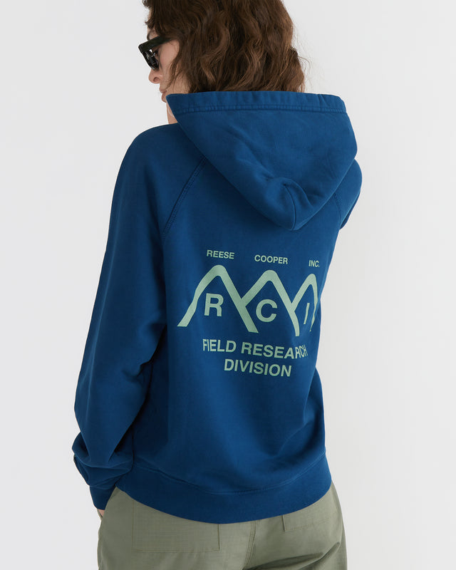 Women - Mountain Logo Hoodie - Royal Blue - 3
