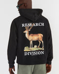 Men - Deer Painting Hoodie - Black - 3