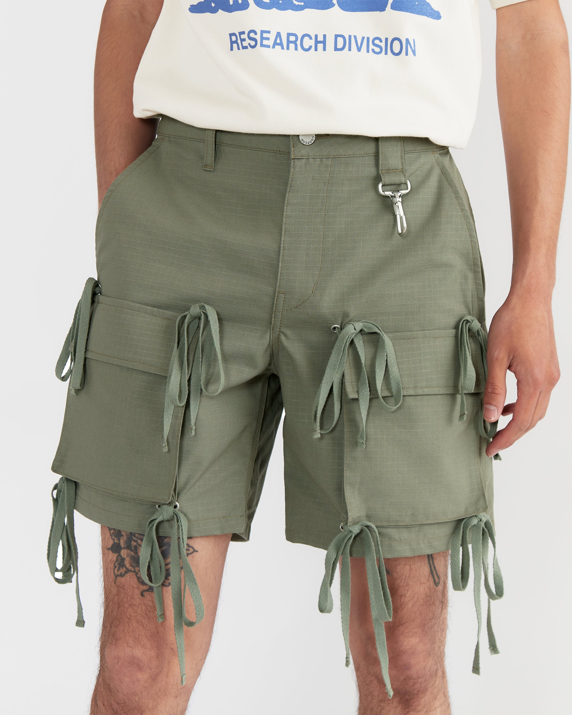 GARAGE GREEN WORKS Gardener Cotton Ripstop Cargo Pants