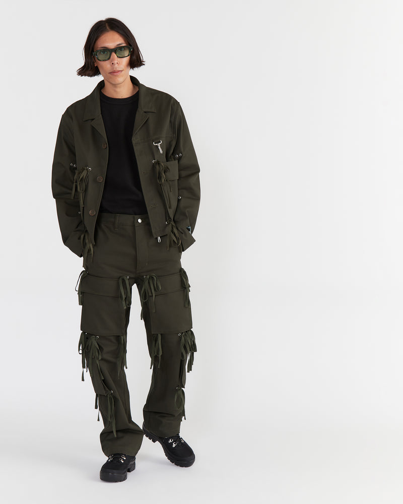 Modular Pocket Cotton Twill Cargo Pant in Olive – REESE COOPER®