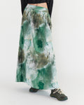 Pleated Skirt in Watercolour Camo