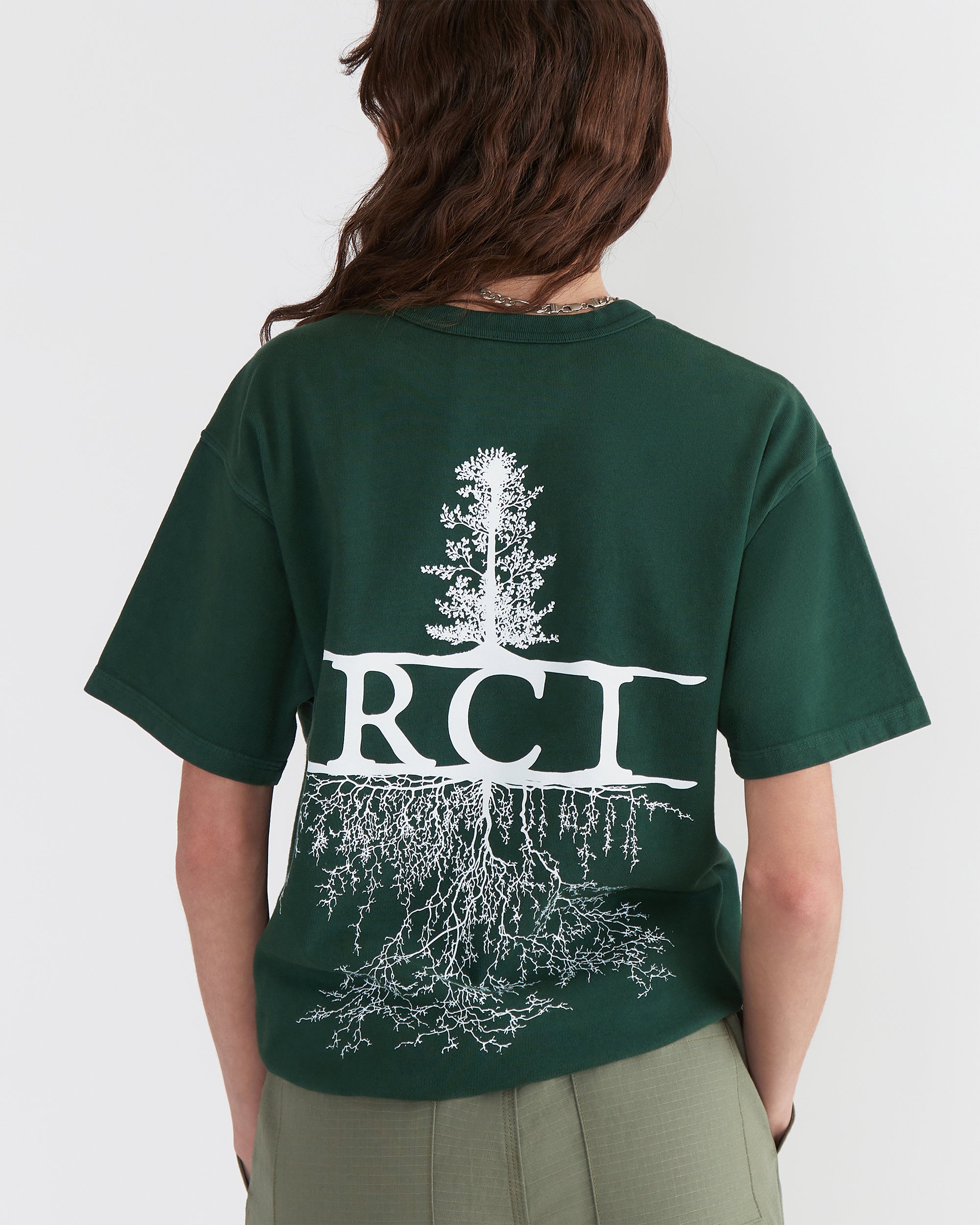 Women - Roots Tee - Forest - 2