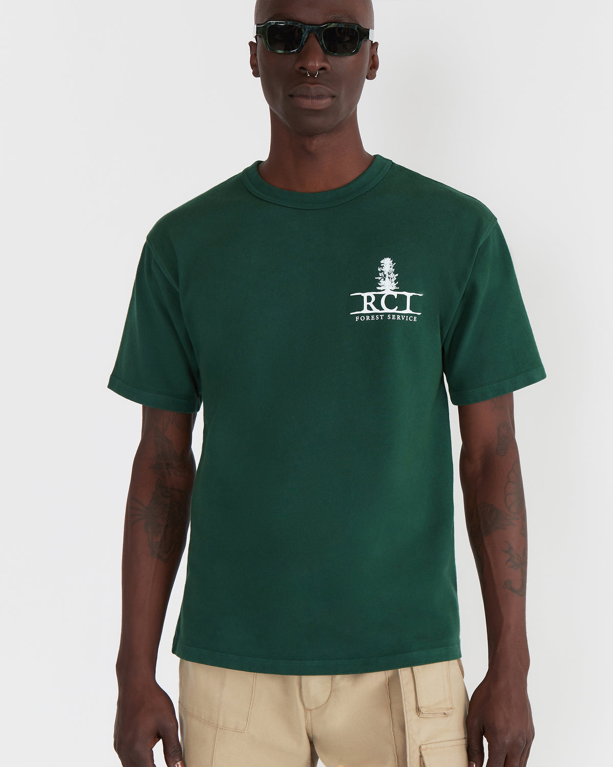 Men - Roots Tee - Forest - 3