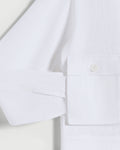 Trucker Jacket in White Linen
