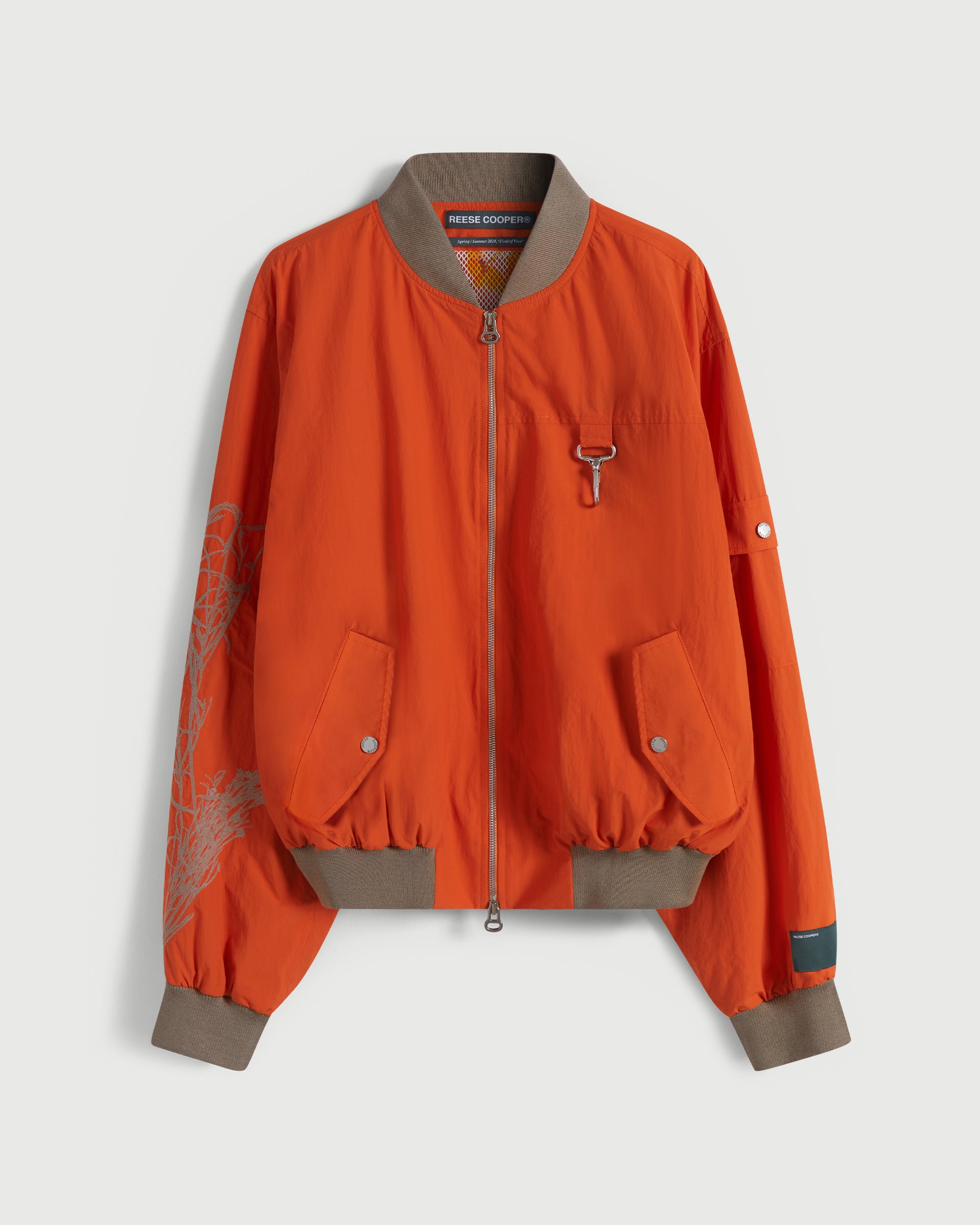 Research Division Wool Varsity Jacket in Burnt Orange