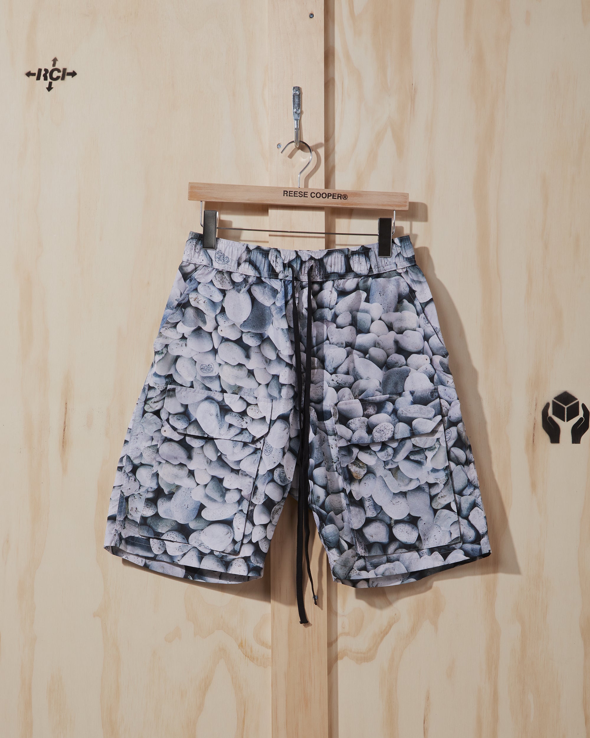 SS21 Nylon Cargo Short in River Rock Camo