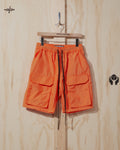 SS21 Nylon Cargo Short in Orange