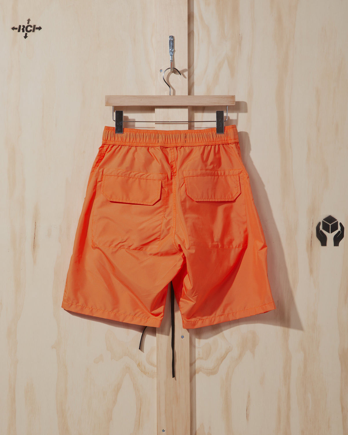 SS21 Nylon Cargo Short in Orange