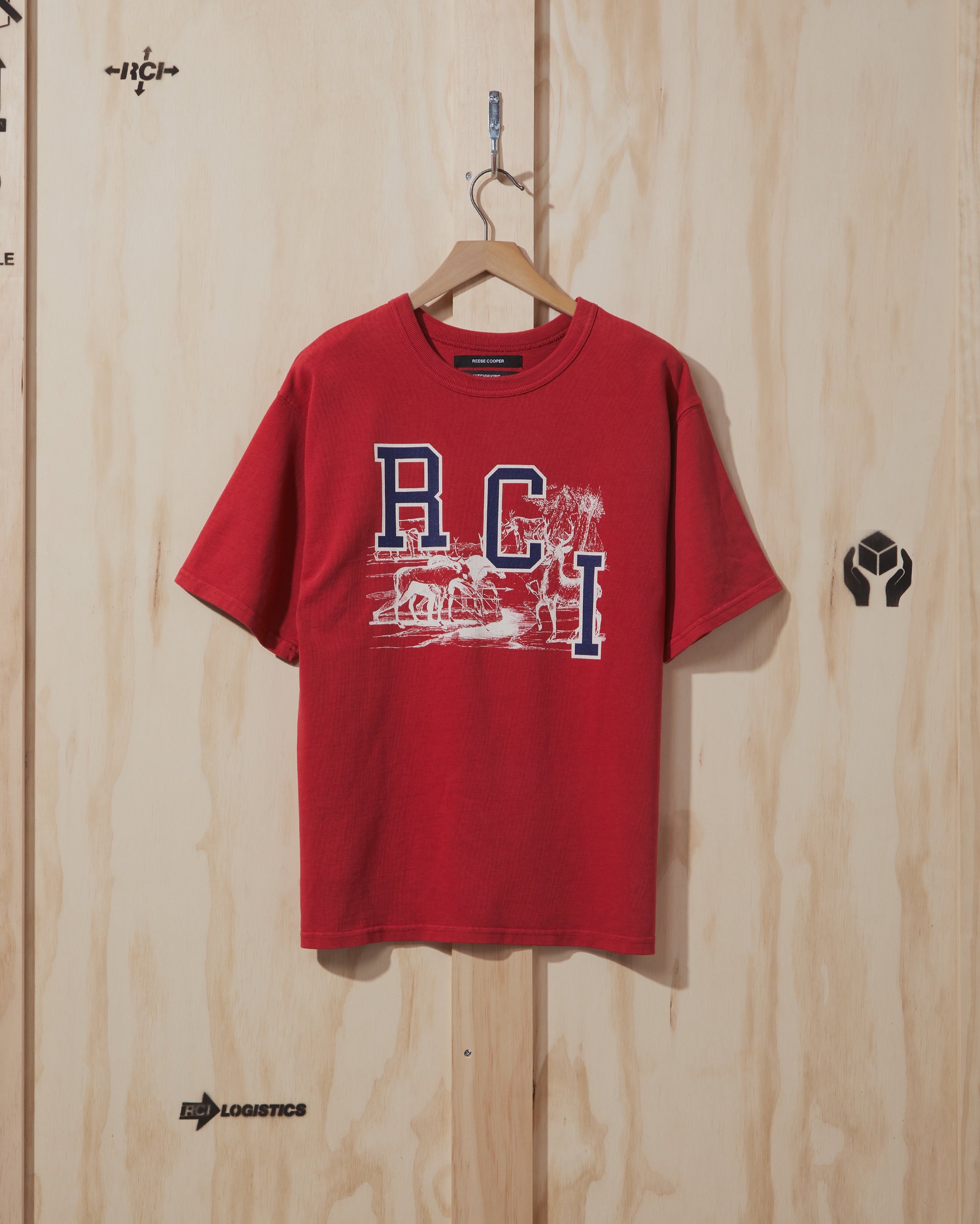 AW19 RCI Deer T-Shirt in Red