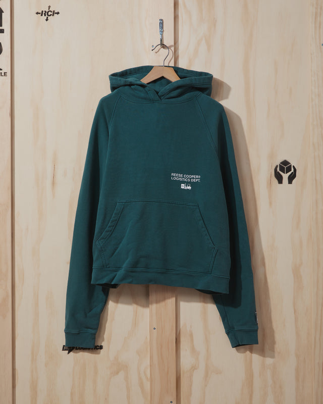 AW22 Logistics Dept Hooded Sweatshirt in Forest