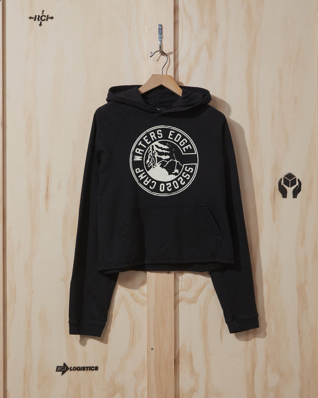 SS19 Womens Waters Edge Hooded Sweatshirt in Black