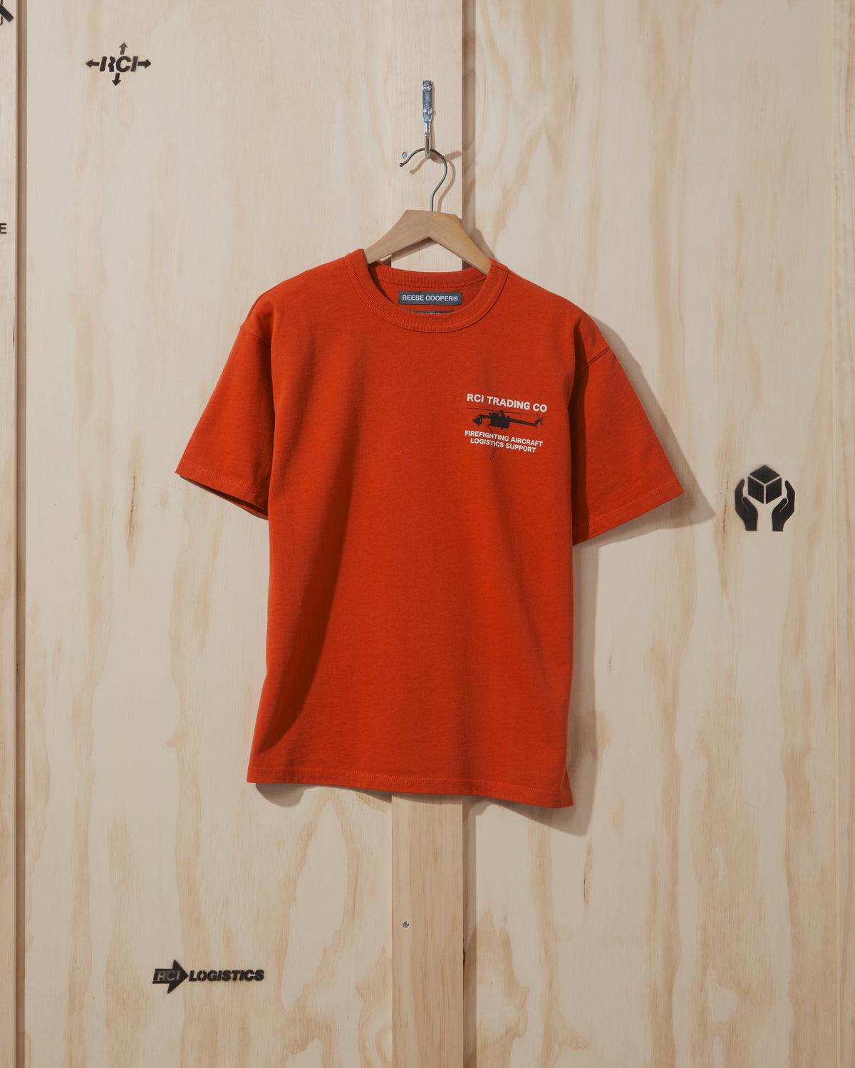 AW20 Skycrane T-Shirt in Orange