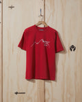 Habits Collab Teton T-Shirt in Red