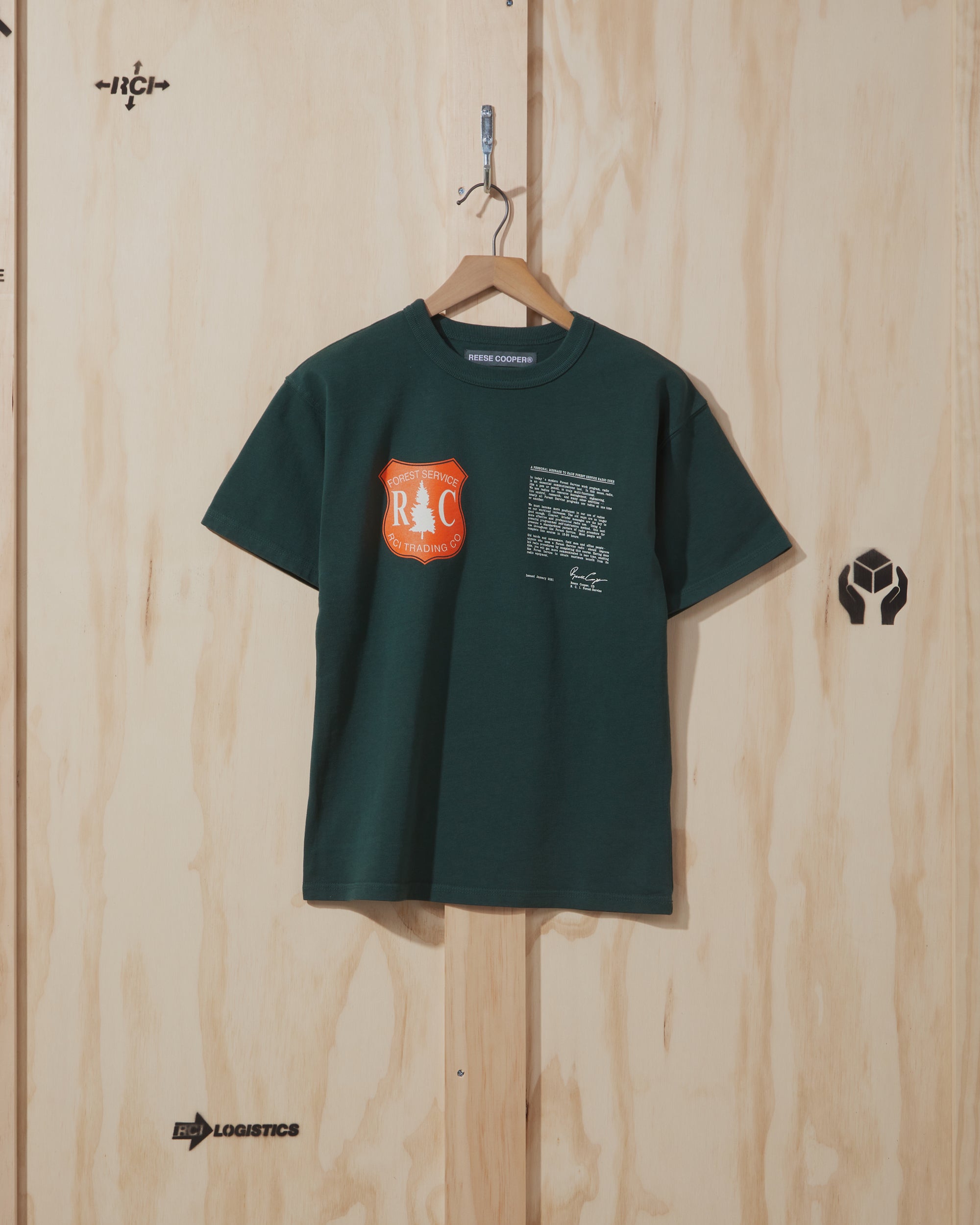 AW21 Code Numbers T-Shirt in Forest