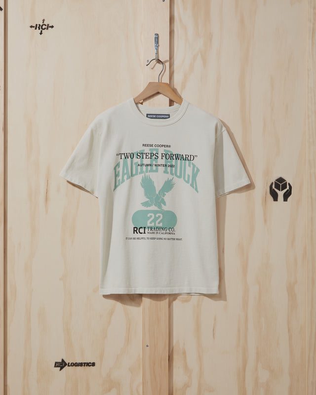 AW22 Two Steps Forward T-Shirt in Vintage White