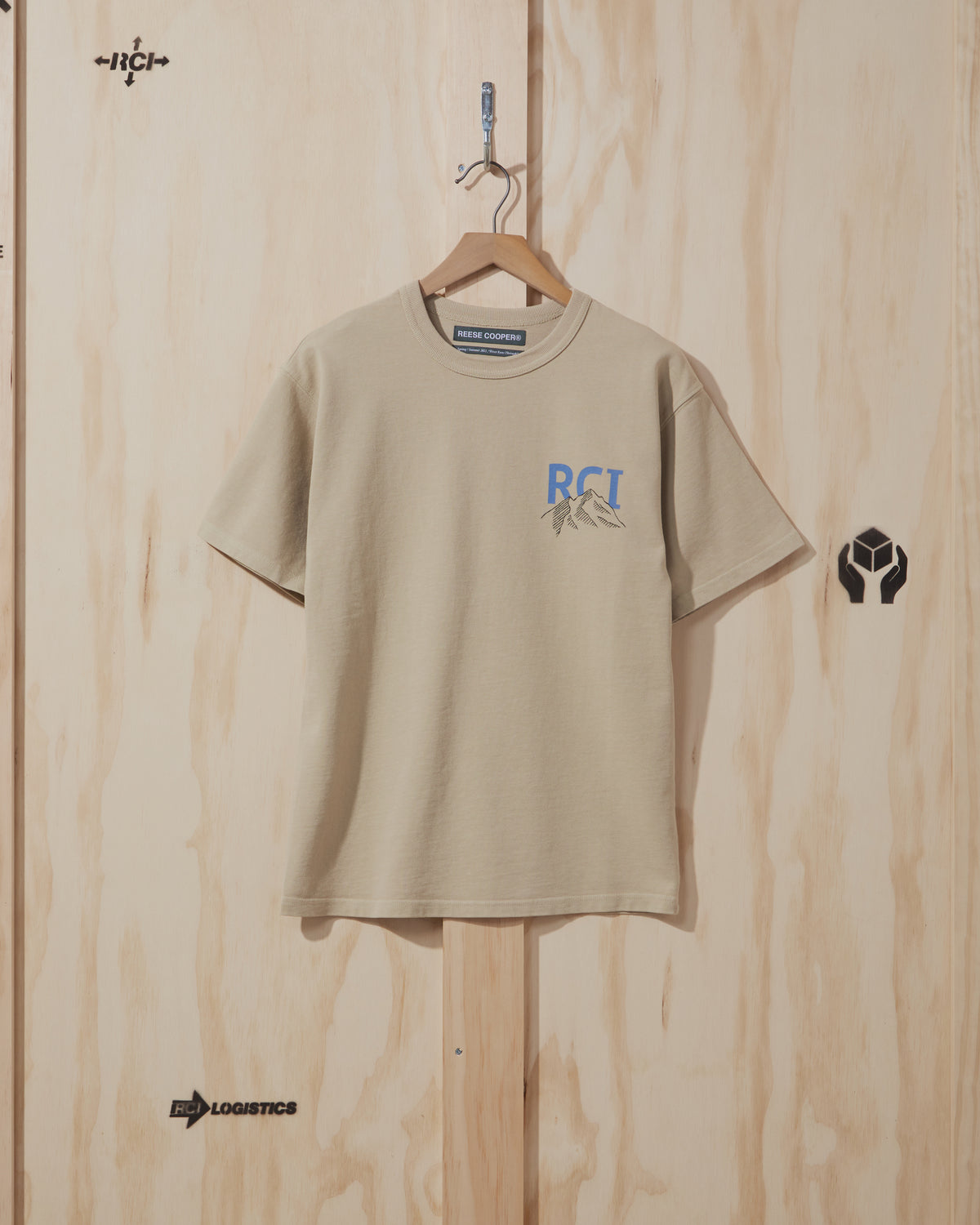 SS21 Mountain Logo T-Shirt in Khaki