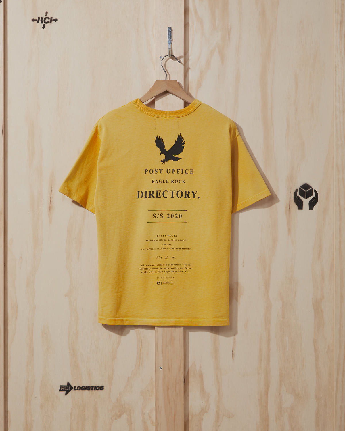 SS20 Post Office T-Shirt in Yellow