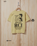 Hand Dyed RCI Instant Dye T-Shirt in Yellow