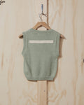 SS22 Womens Knit Sweater Vest in Green